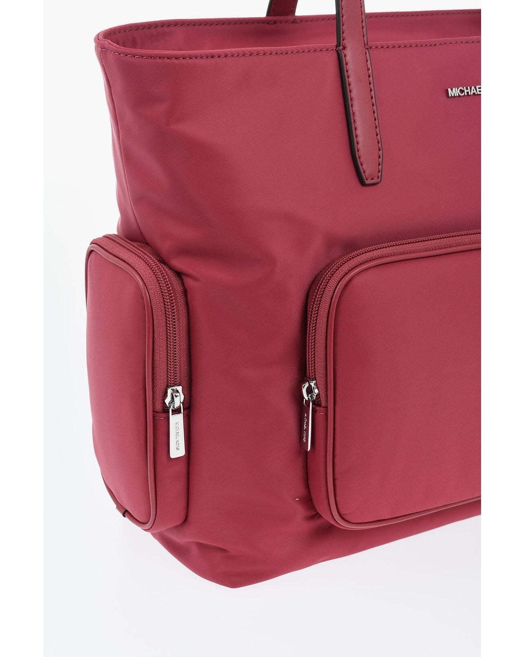 Michael Kors Red Zip-Closure Tote Bag