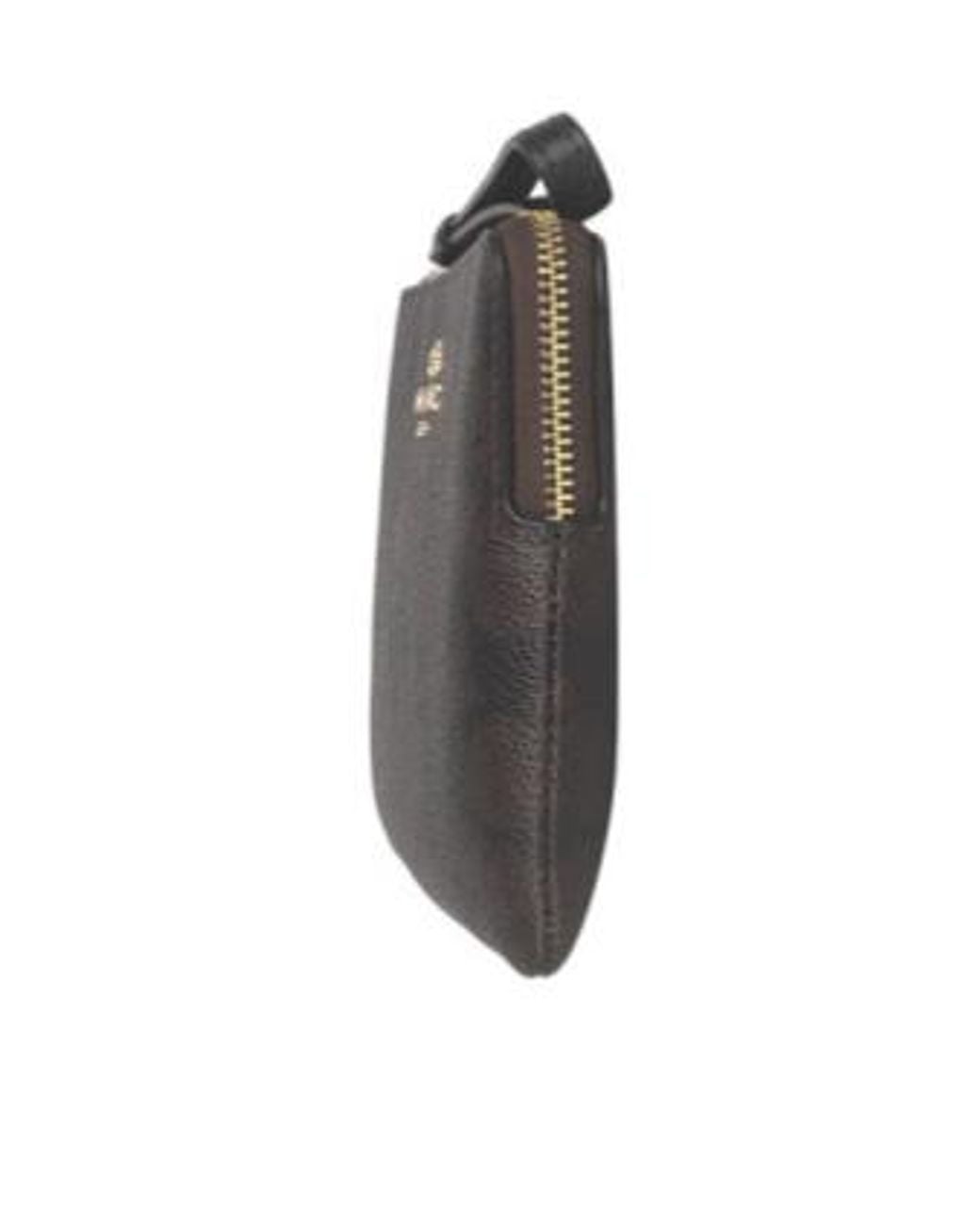 COACH Black Large Corner Zip Wristlet