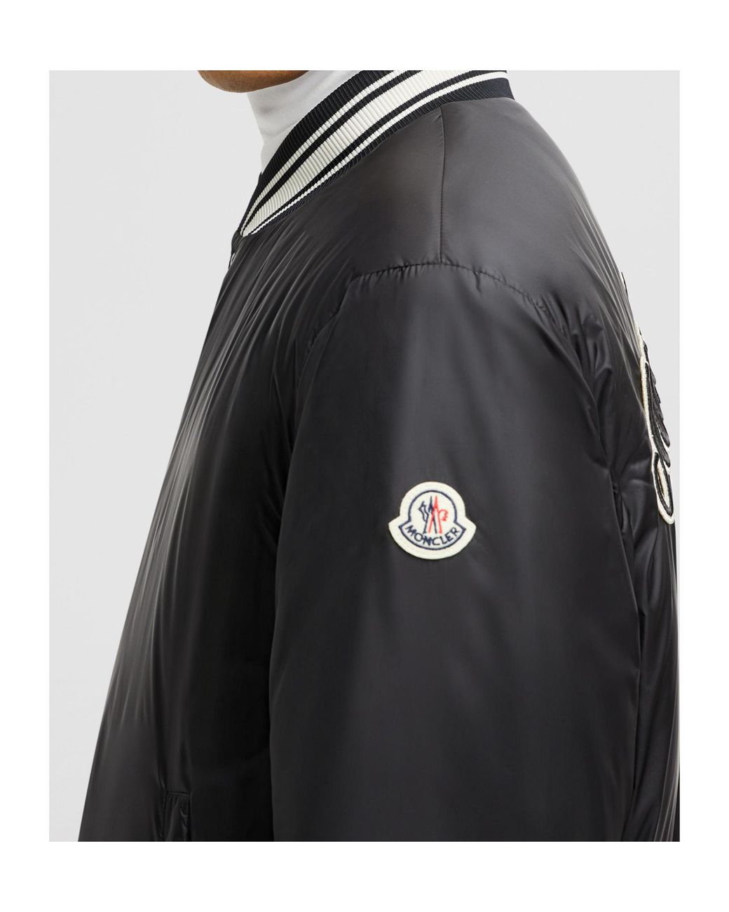 Moncler Black Reversible Button-Up Jacket for men