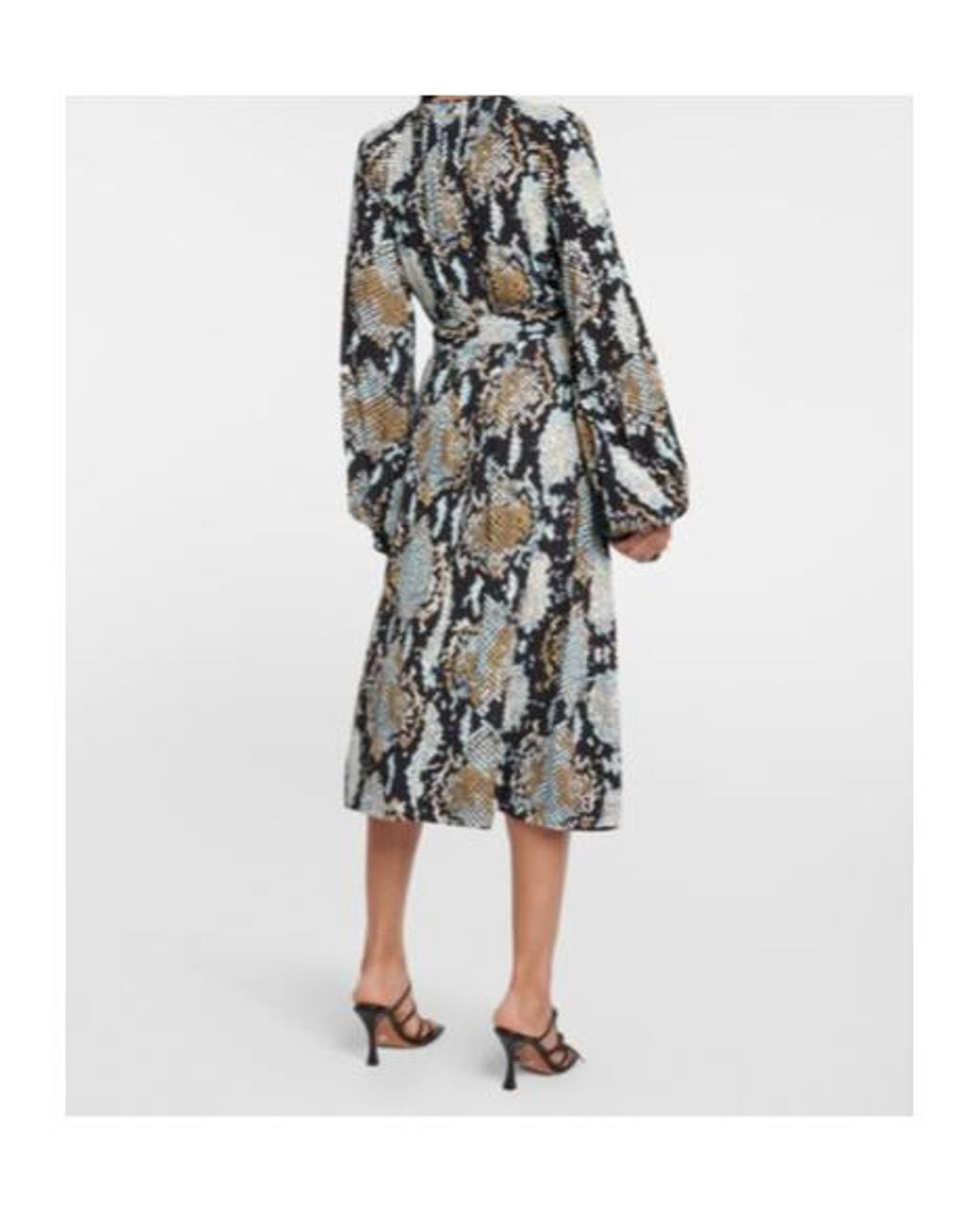 Proenza Schouler White Printed Jersey Midi Dress