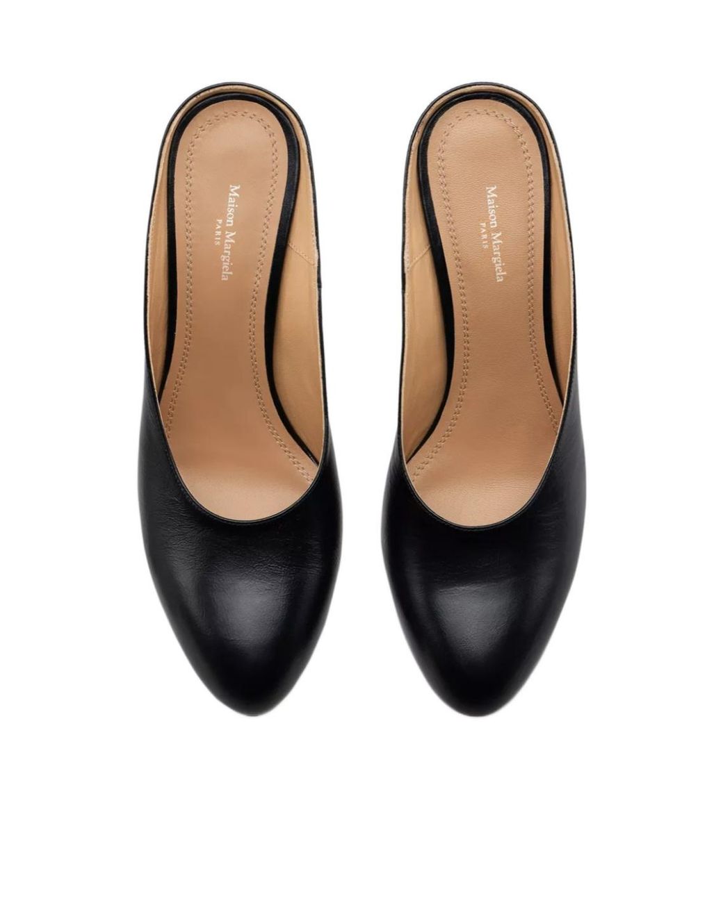 Maison Margiela Black Plexi Wedge Mules