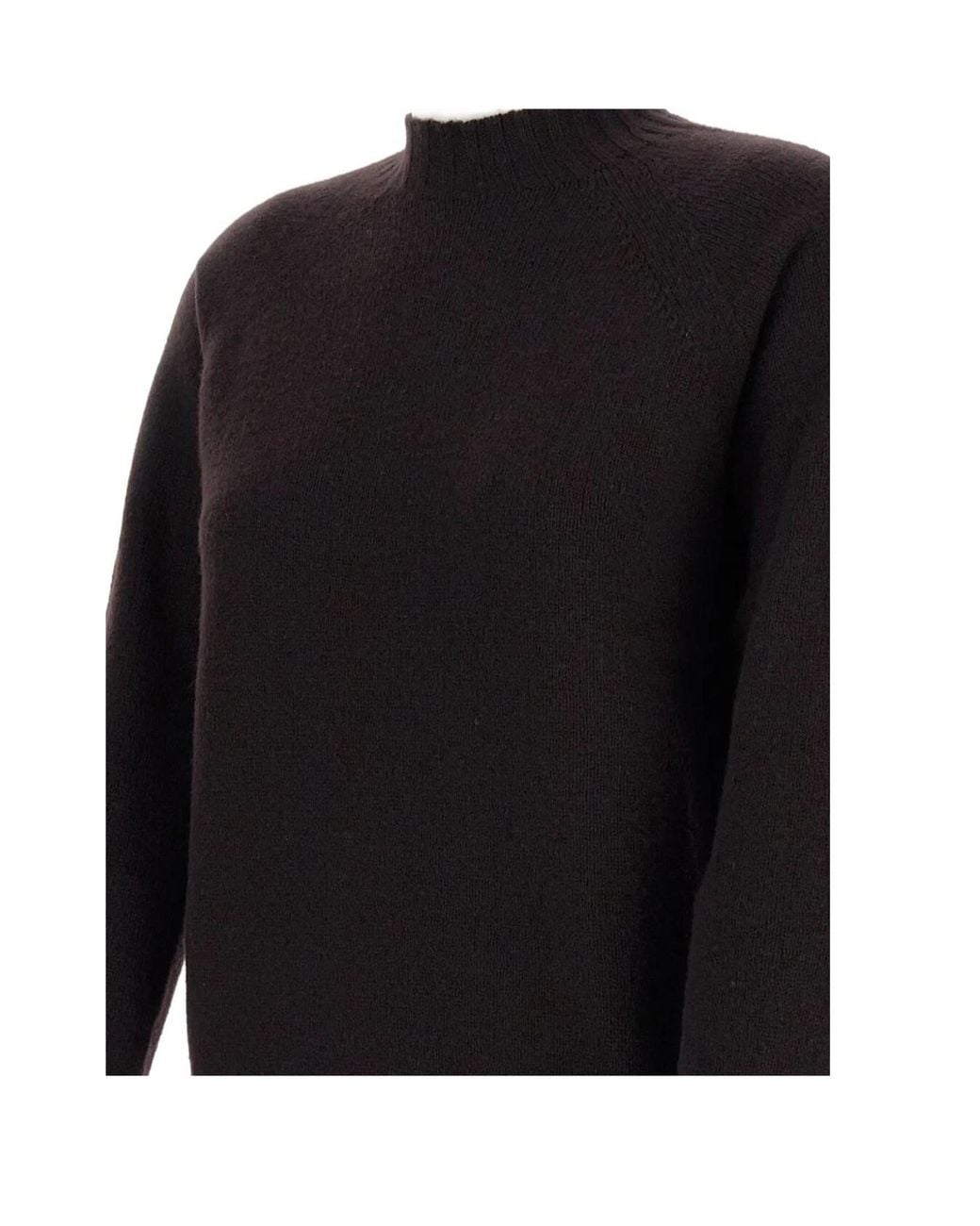 Drumohr Black Wool Crew-Neck Sweater
