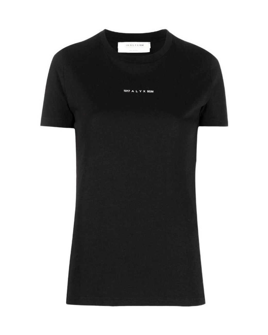 1017 ALYX 9SM Black 1017 9Sm Address Logo Printed T-Shirt