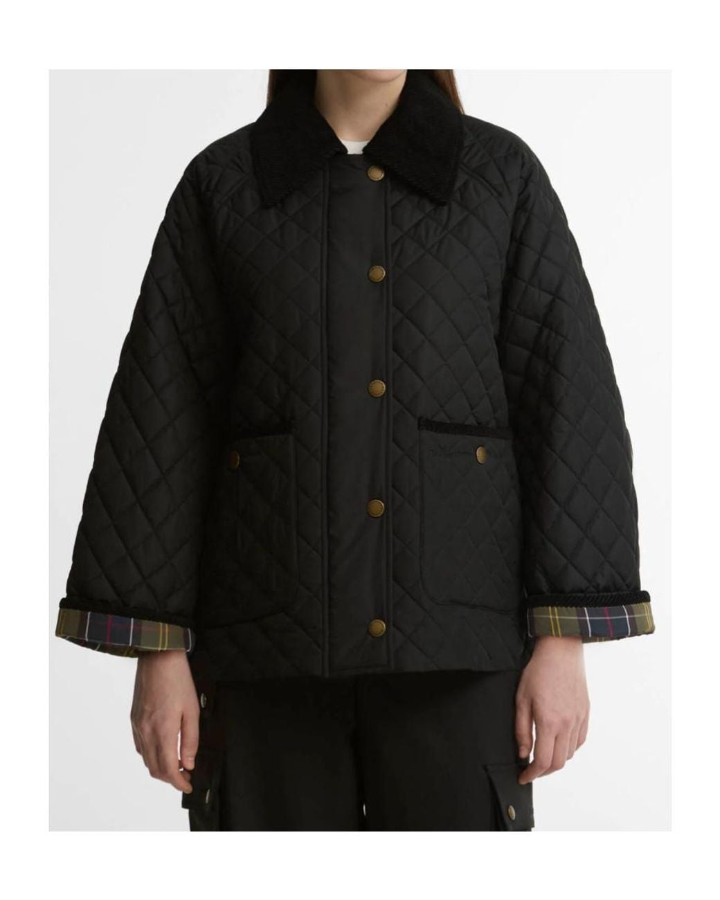 Barbour Black Ava Quilted Jacket
