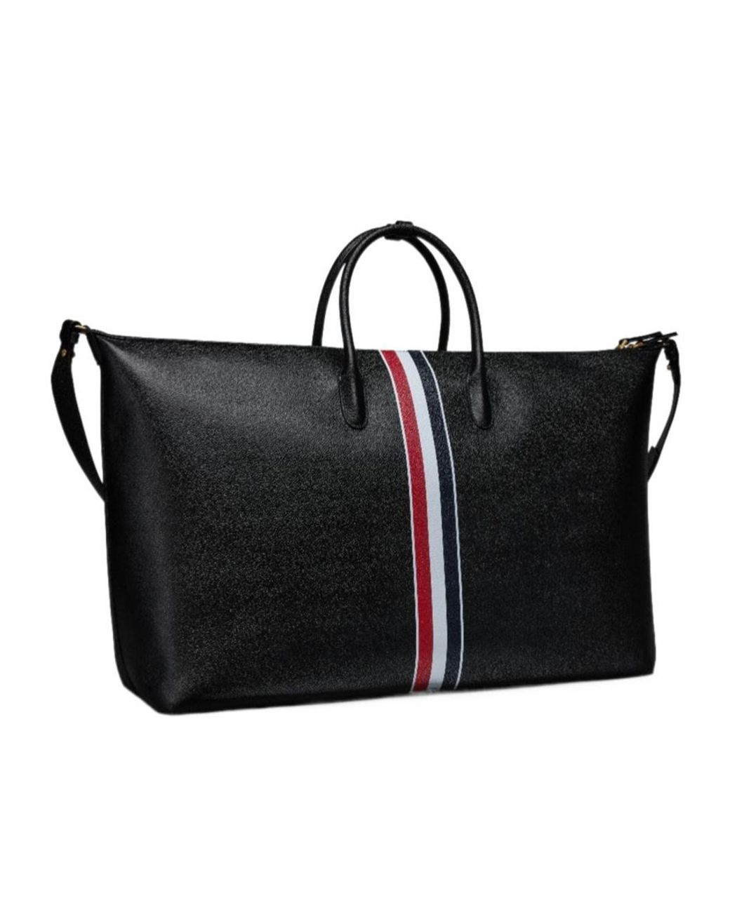 Thom Browne Black Duffle Bag for men