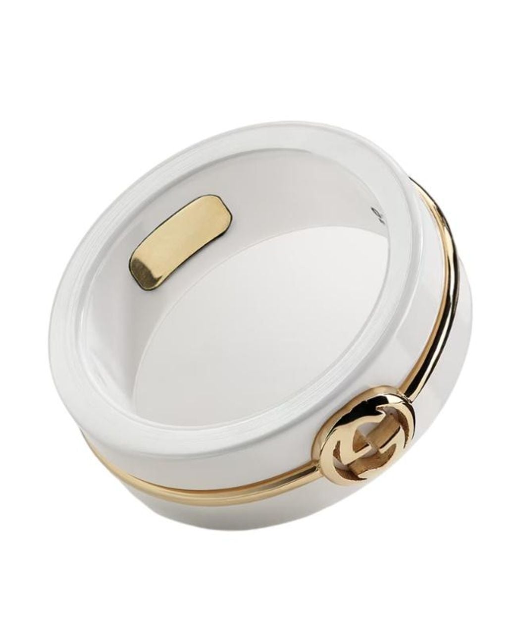 Gucci Metallic Interlocking Zirconia Ring