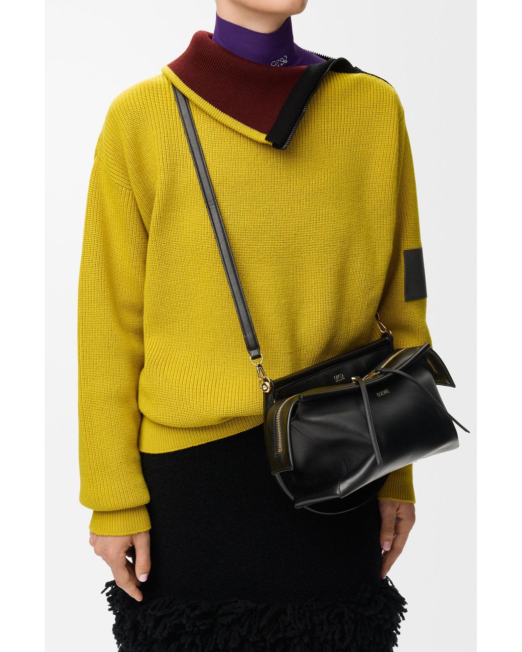 Loewe Black Medium Top Handle Shoulder Bag