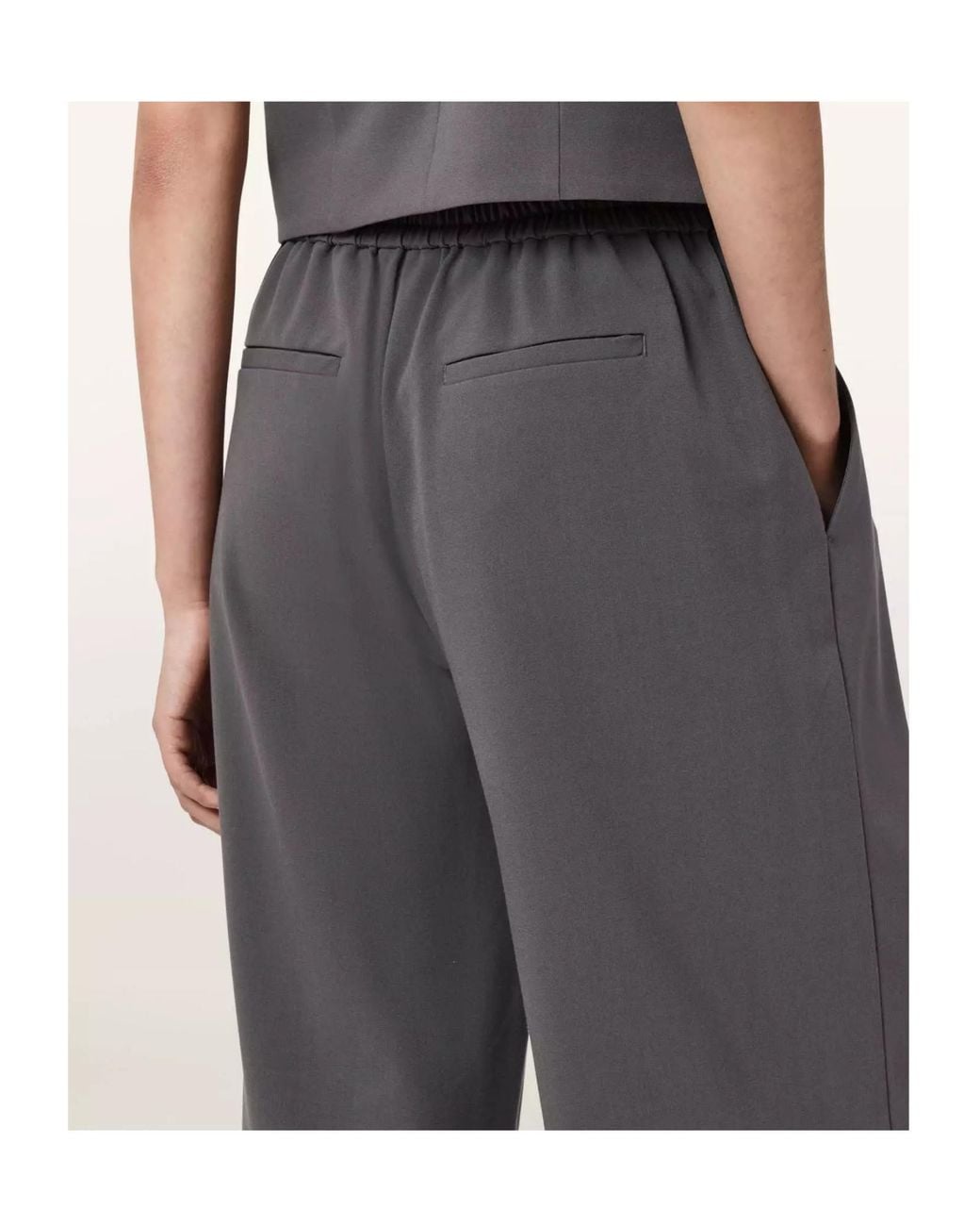 AllSaints Gray Aleida Casual Pants