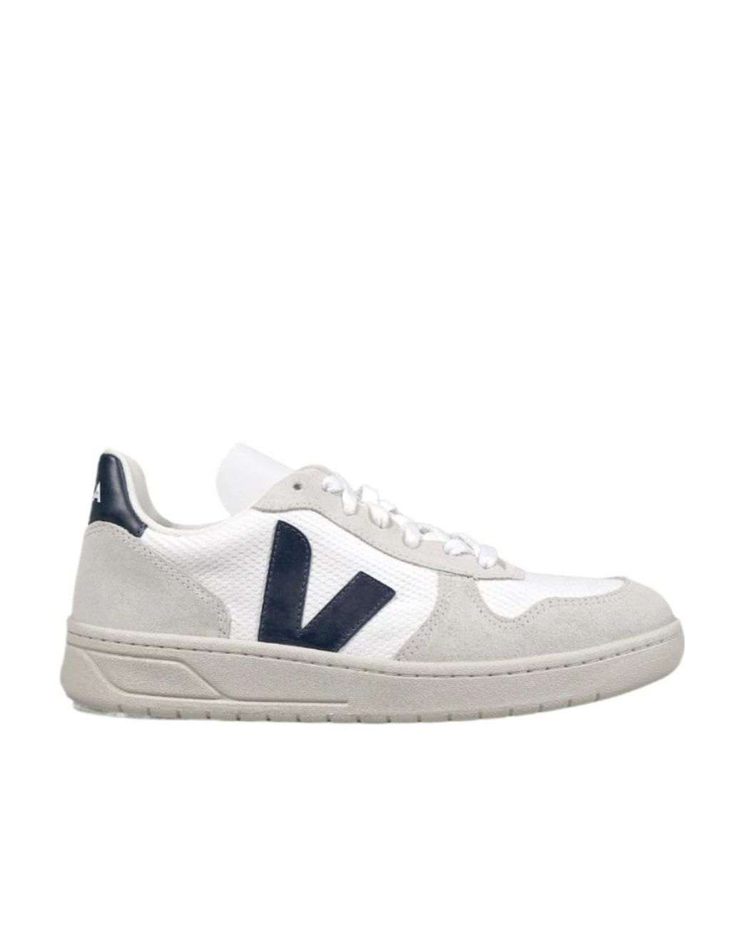 Veja White Logo Sports Shoes for men