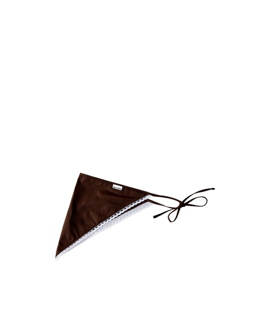 Miu Miu Brown Simple Handkerchief