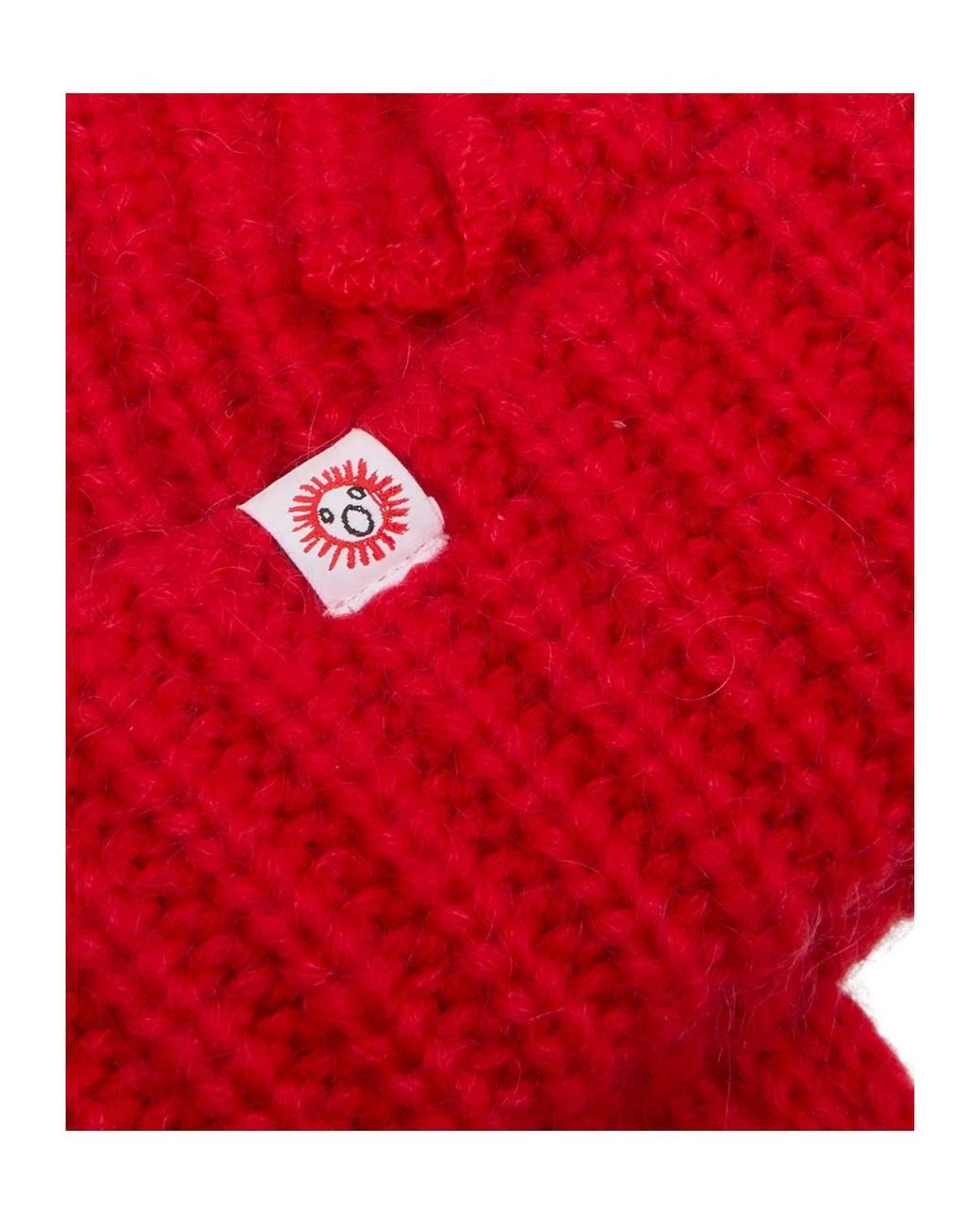 charlesjeffreyloverboy Red Ribbed Knitted Beanie for men