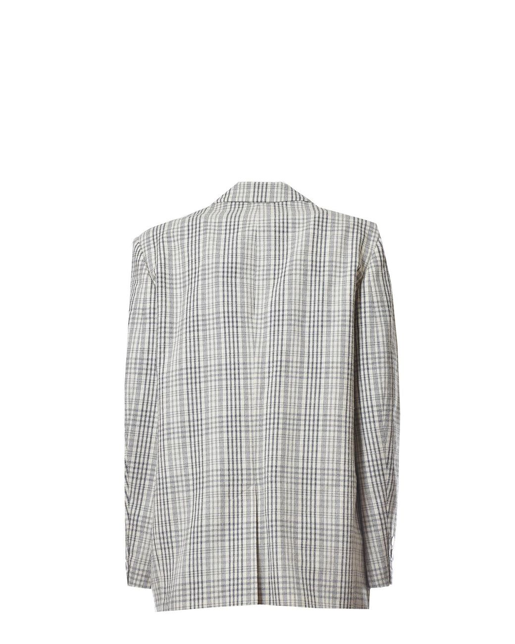 Isabel Marant Gray Checked Suit Coat