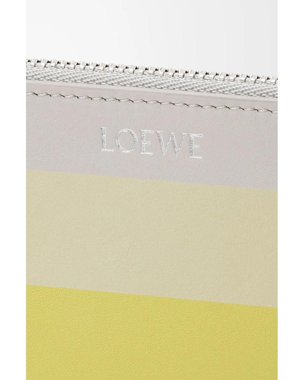 Loewe White Logo Stamp Coin Purse