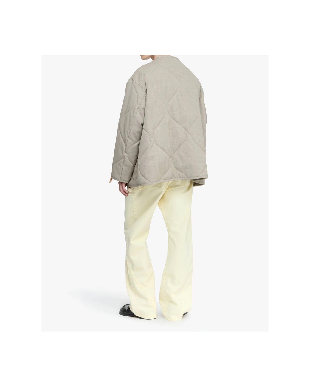 J.W. Anderson Natural Jw Anderson Quilted Button-Up Jacket for men