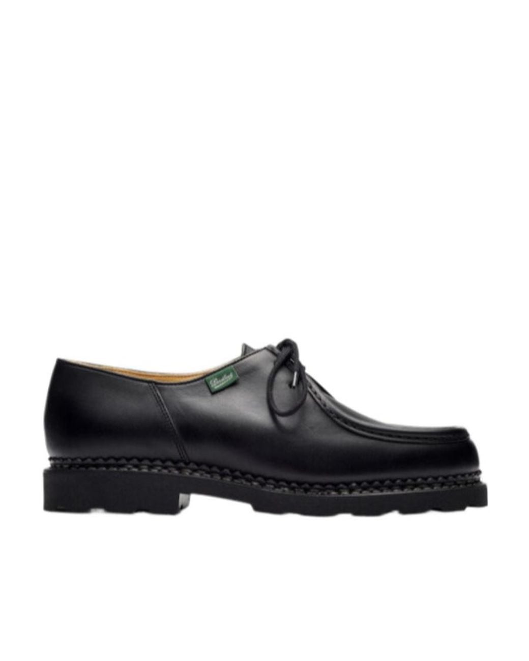 Paraboot Black Lace Up Casual Shoes for men