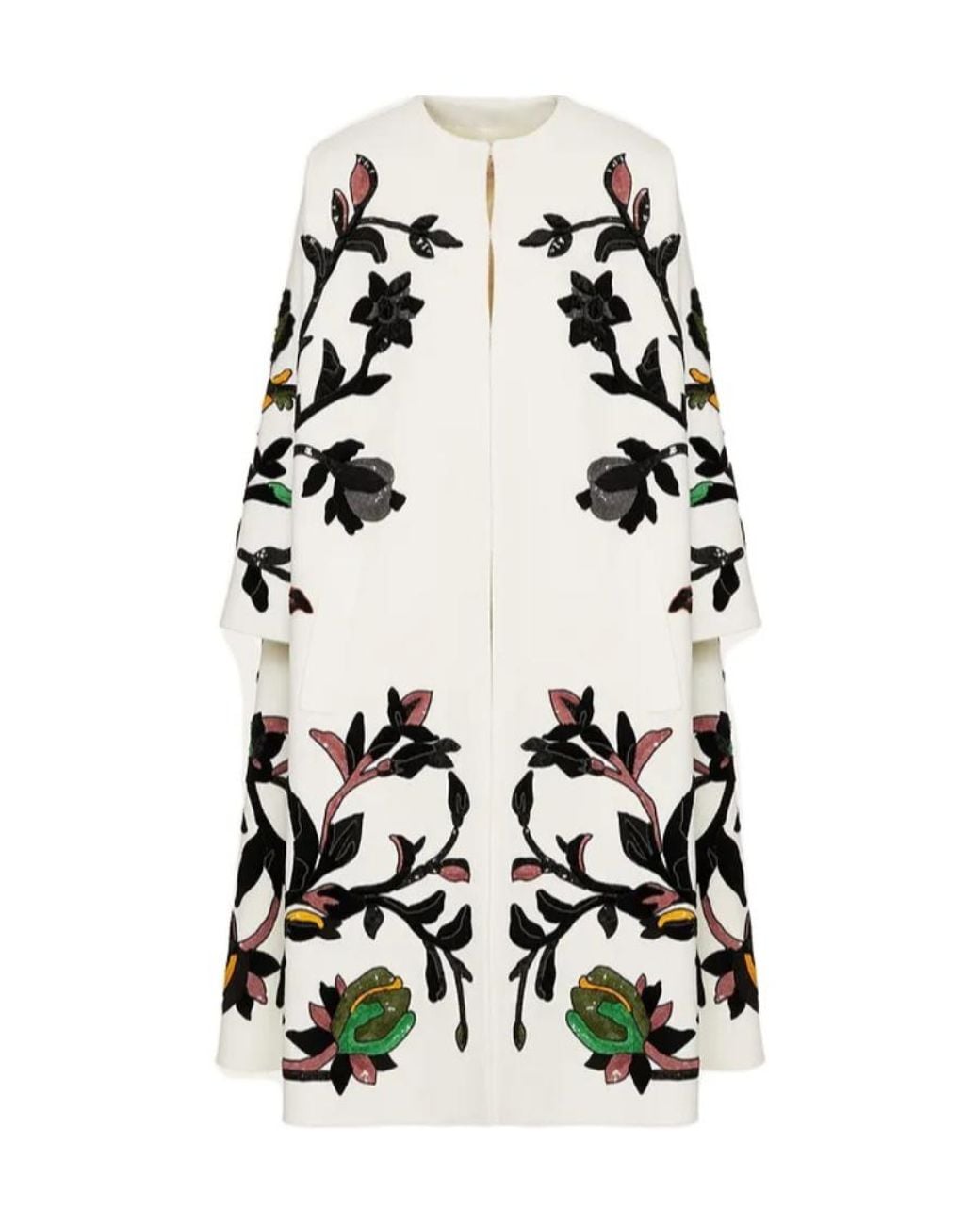 Valentino White Embroidered Coat