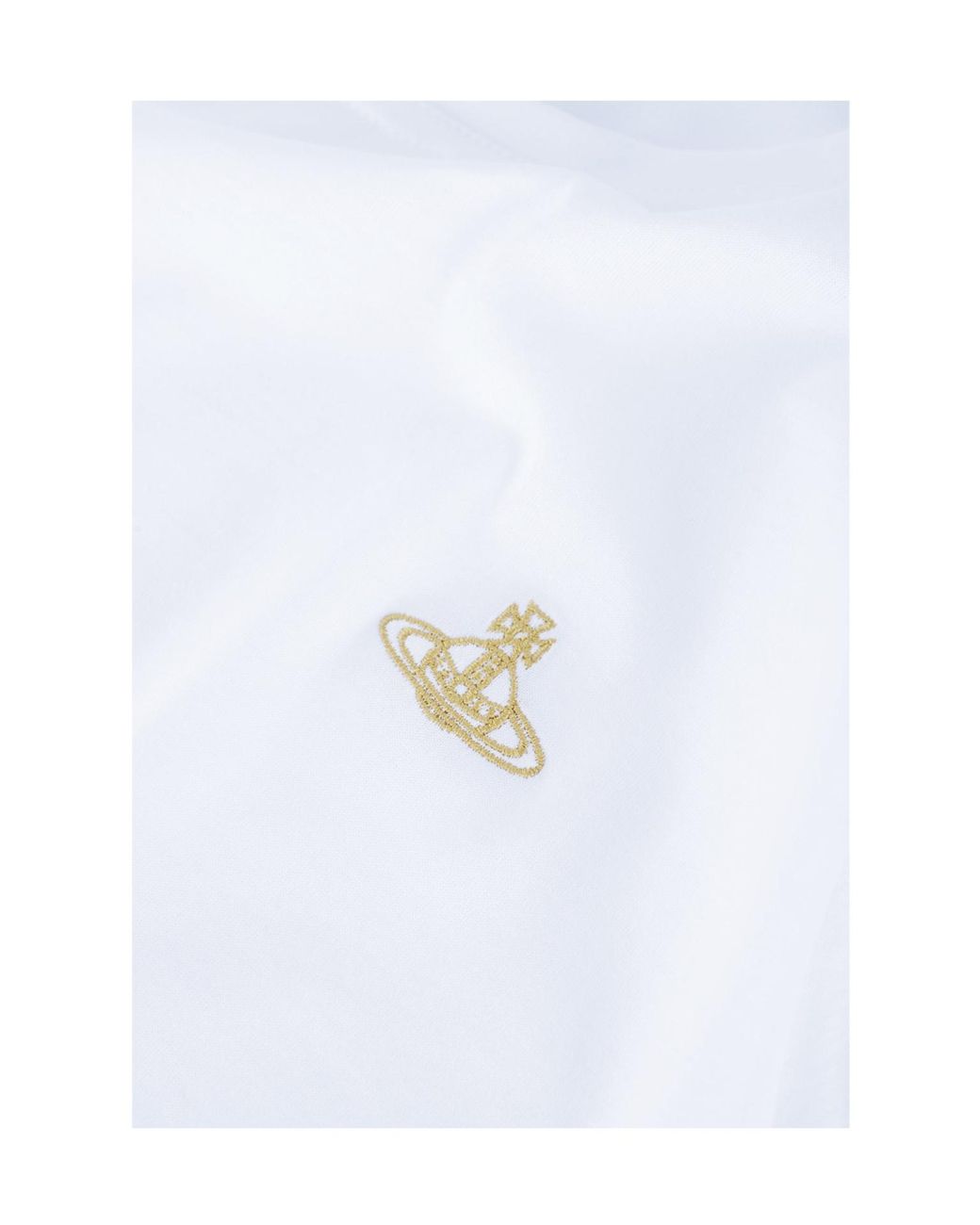 Vivienne Westwood White Embroidered Crewneck T-Shirt for men