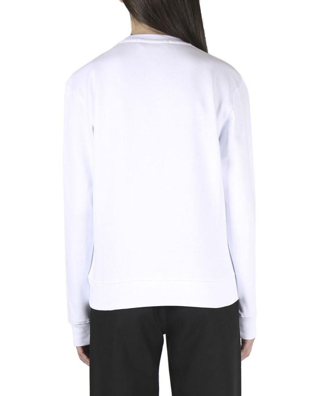 MSGM White Logo Sweater