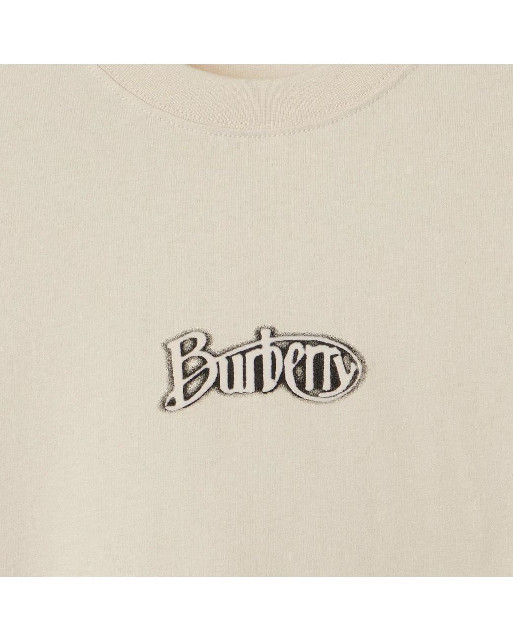Burberry Natural Logo Printed Crewneck T-Shirt for men