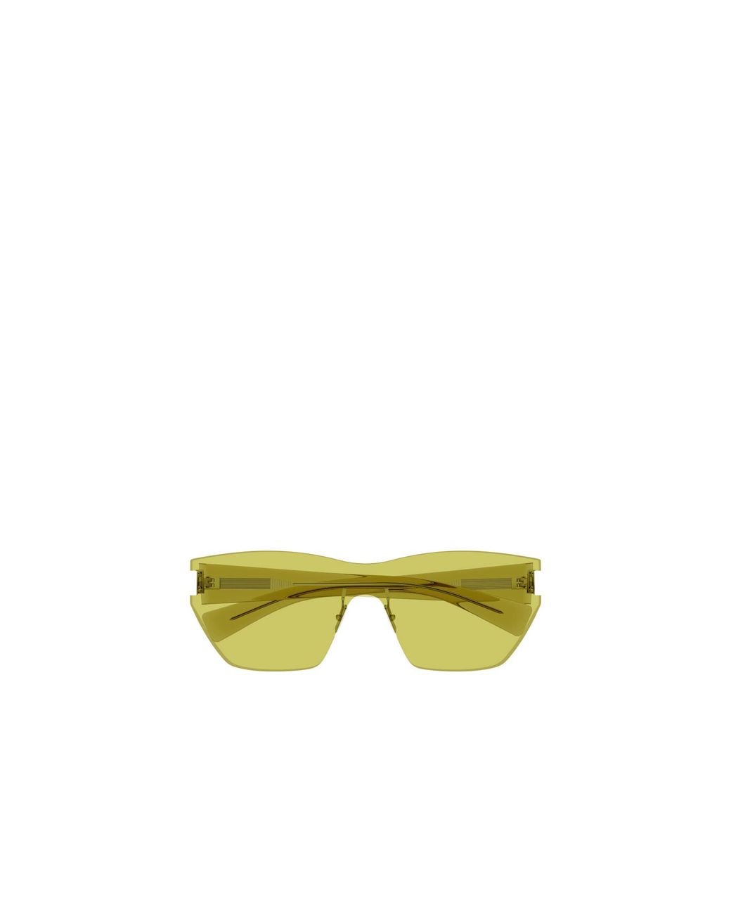 Saint Laurent Yellow Eyewear Sl 755 Shield Sunglasses