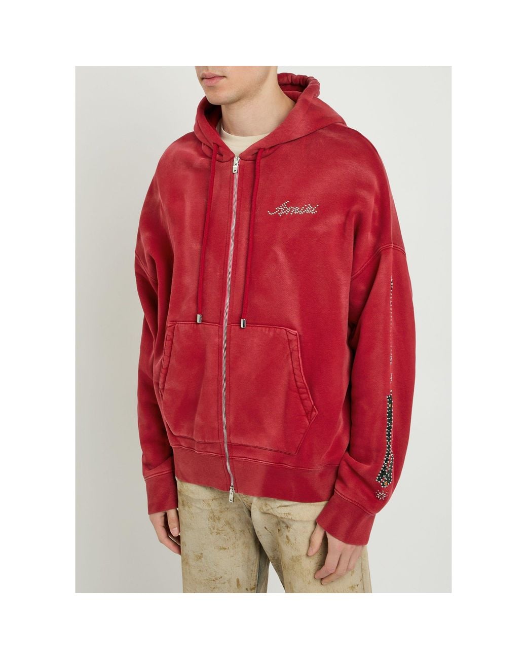 Amiri Red Cotton Sweatshirt for men