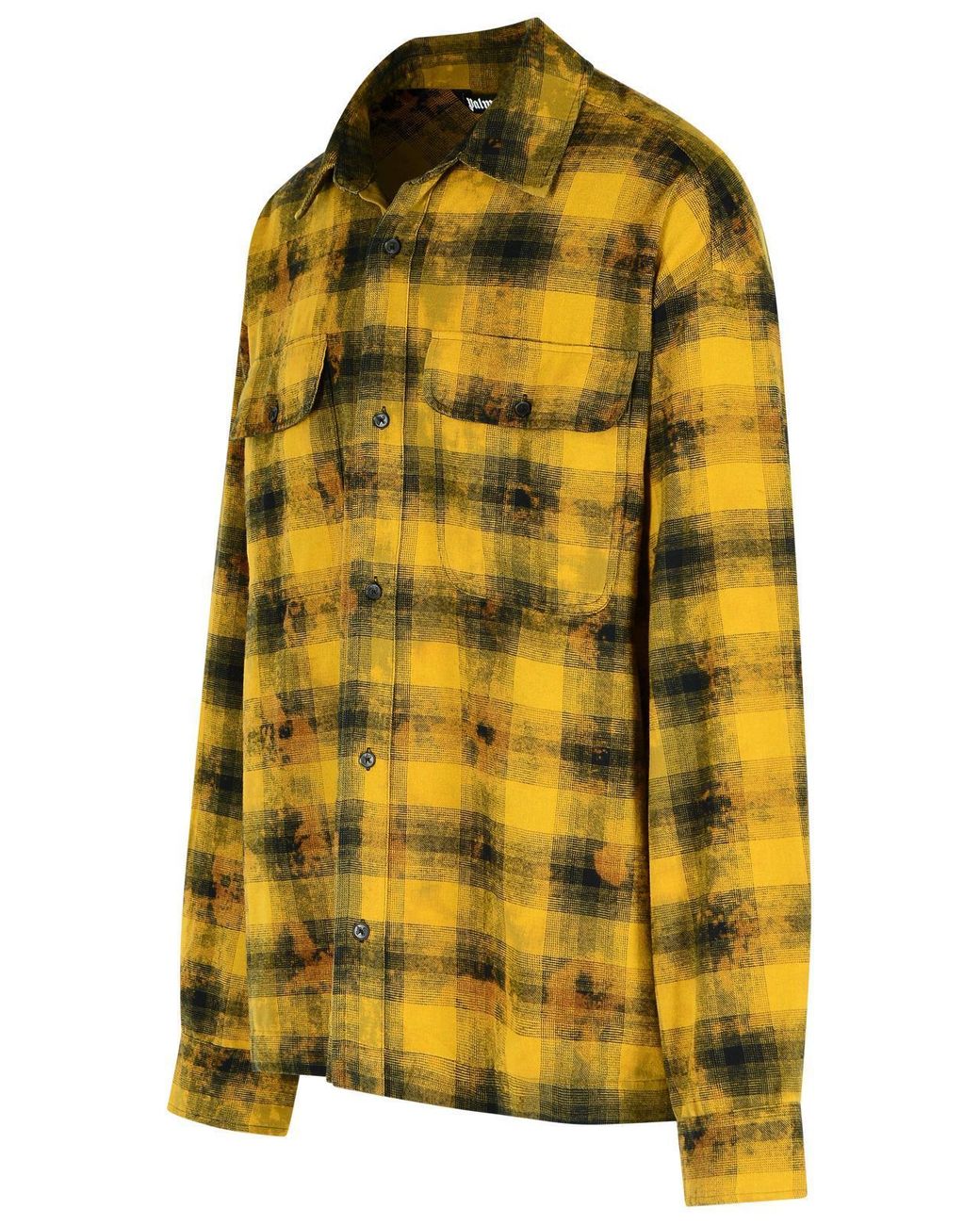 Palm Angels Yellow 'Army' Cotton Blend Shirt for men