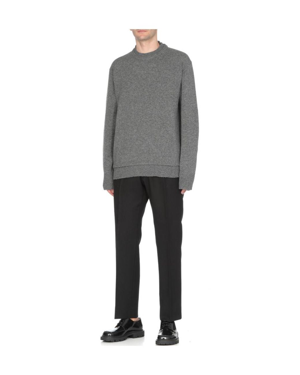 Maison Margiela Gray Classic Crewneck Jumper for men