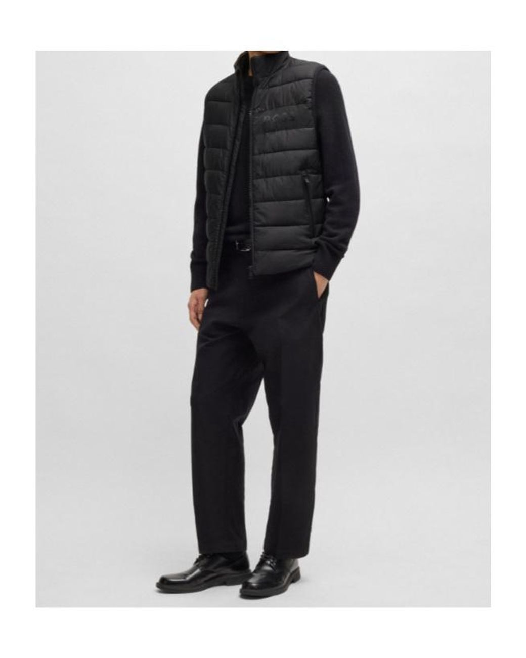Boss Black Boss Zip-Up Quilted Gilet for men