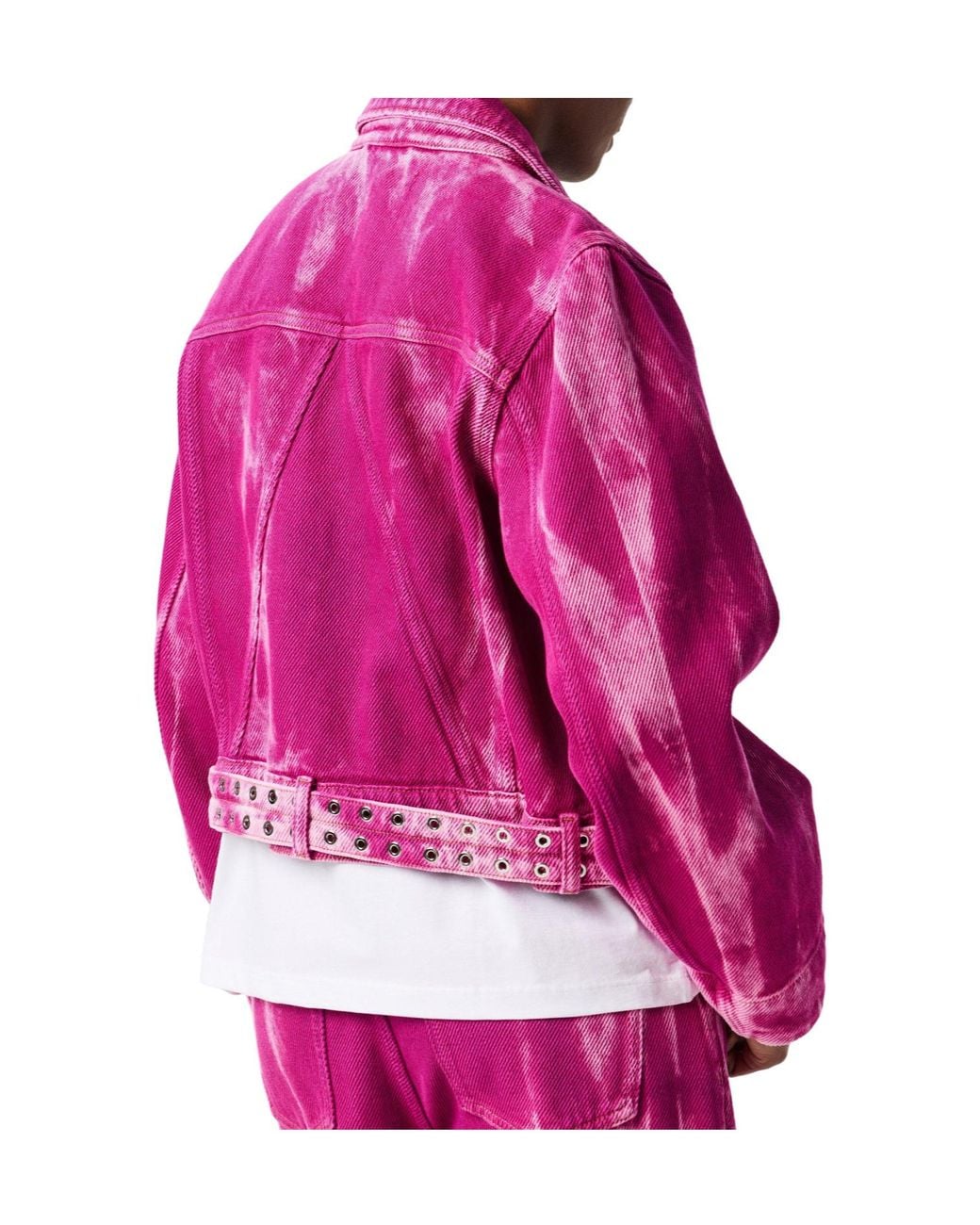 Ganni Purple Heavyweight Denim Jacket