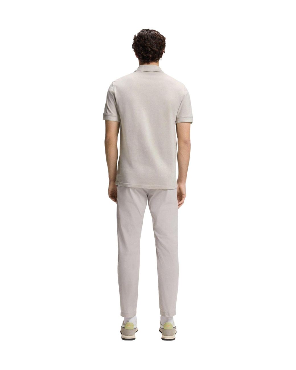 Boss White Shortsleeve Polo Shirt for men