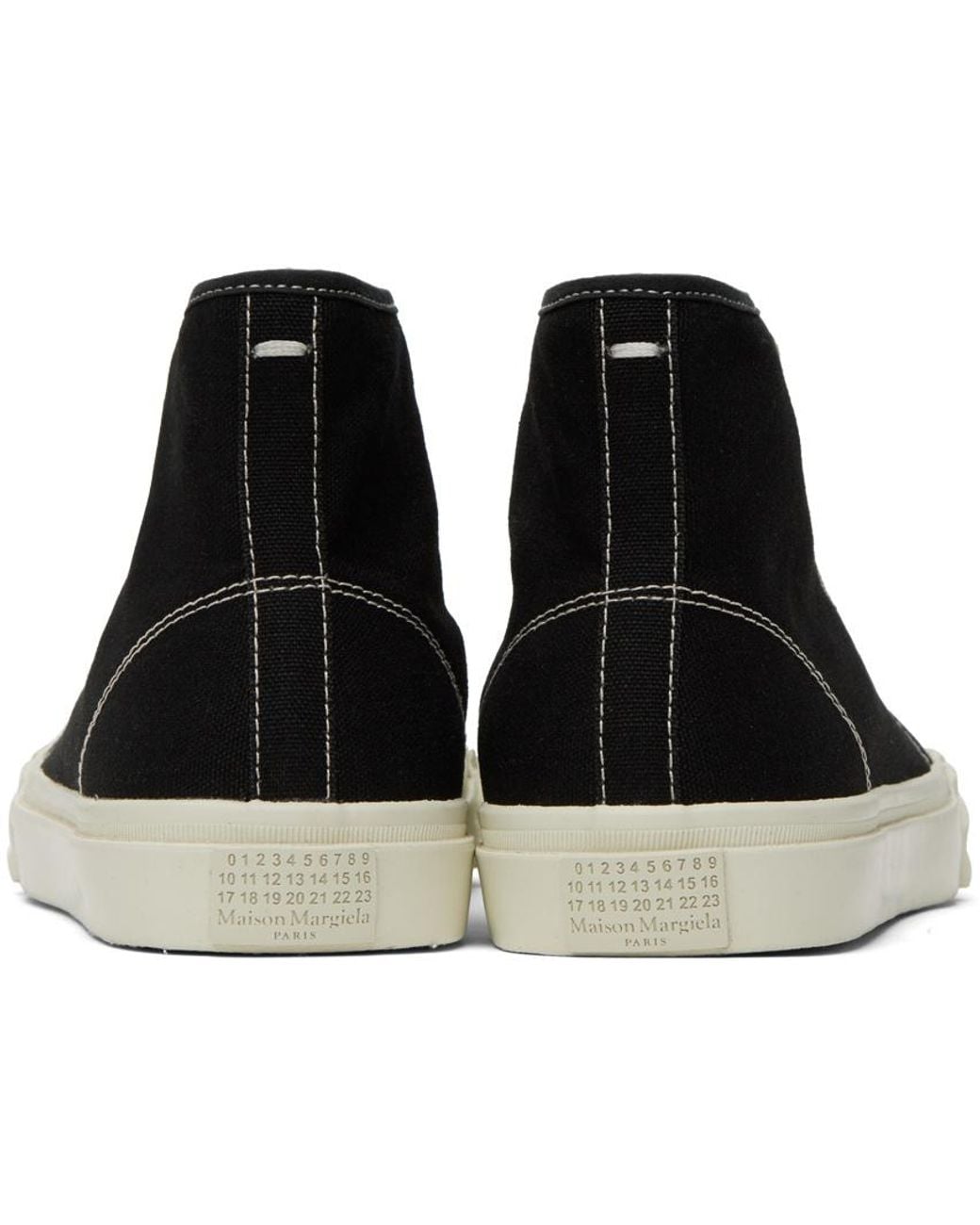 Maison Margiela Black Tabi High-Top Sneakers for men