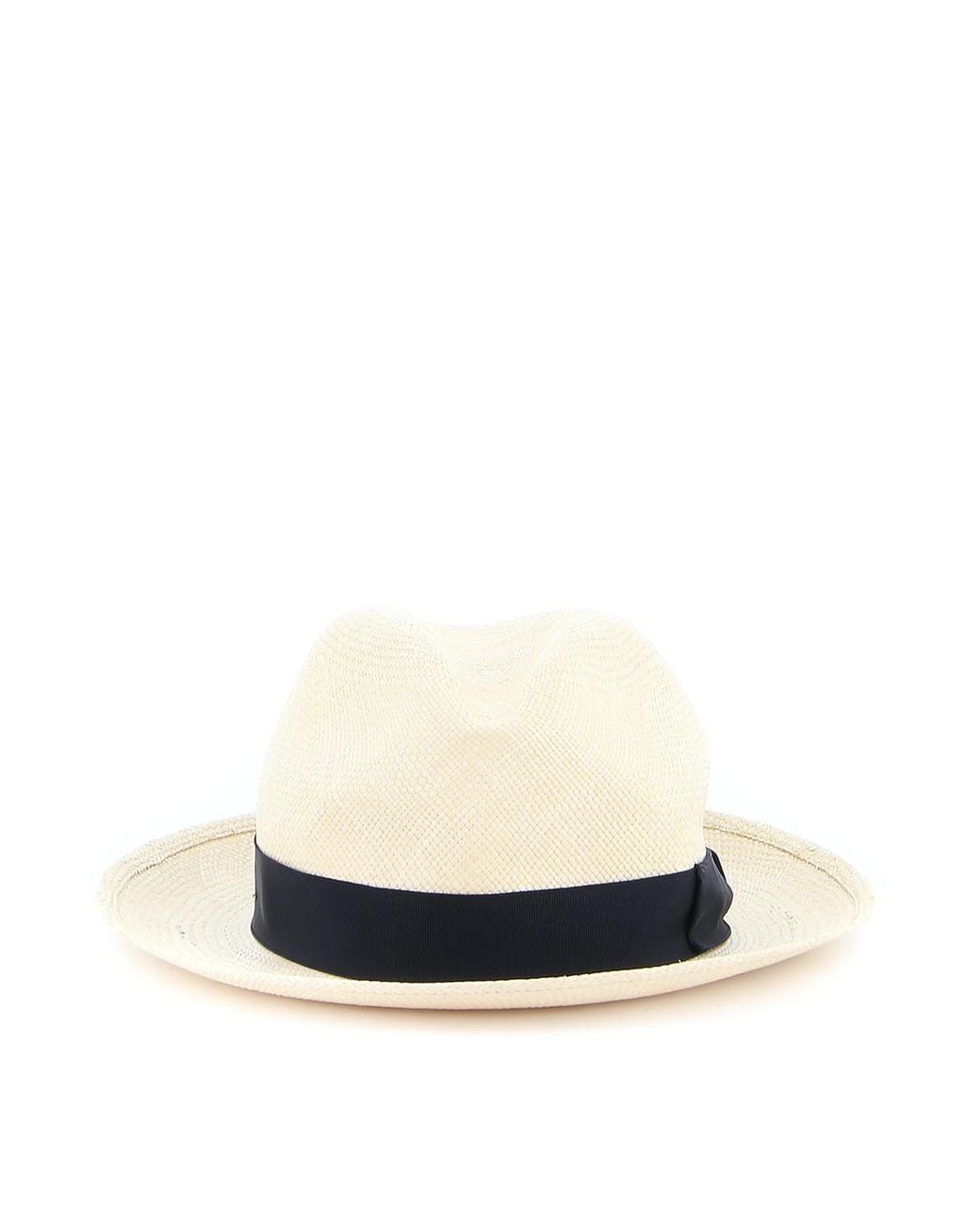 Borsalino White Panama Straw Hat for men