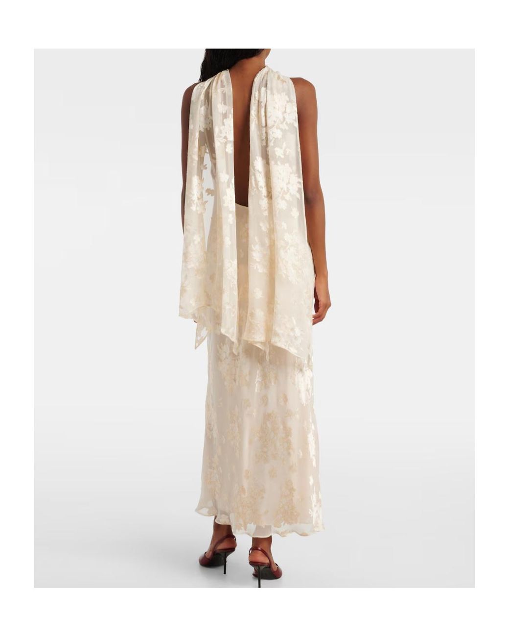 Rixo White Long Dress