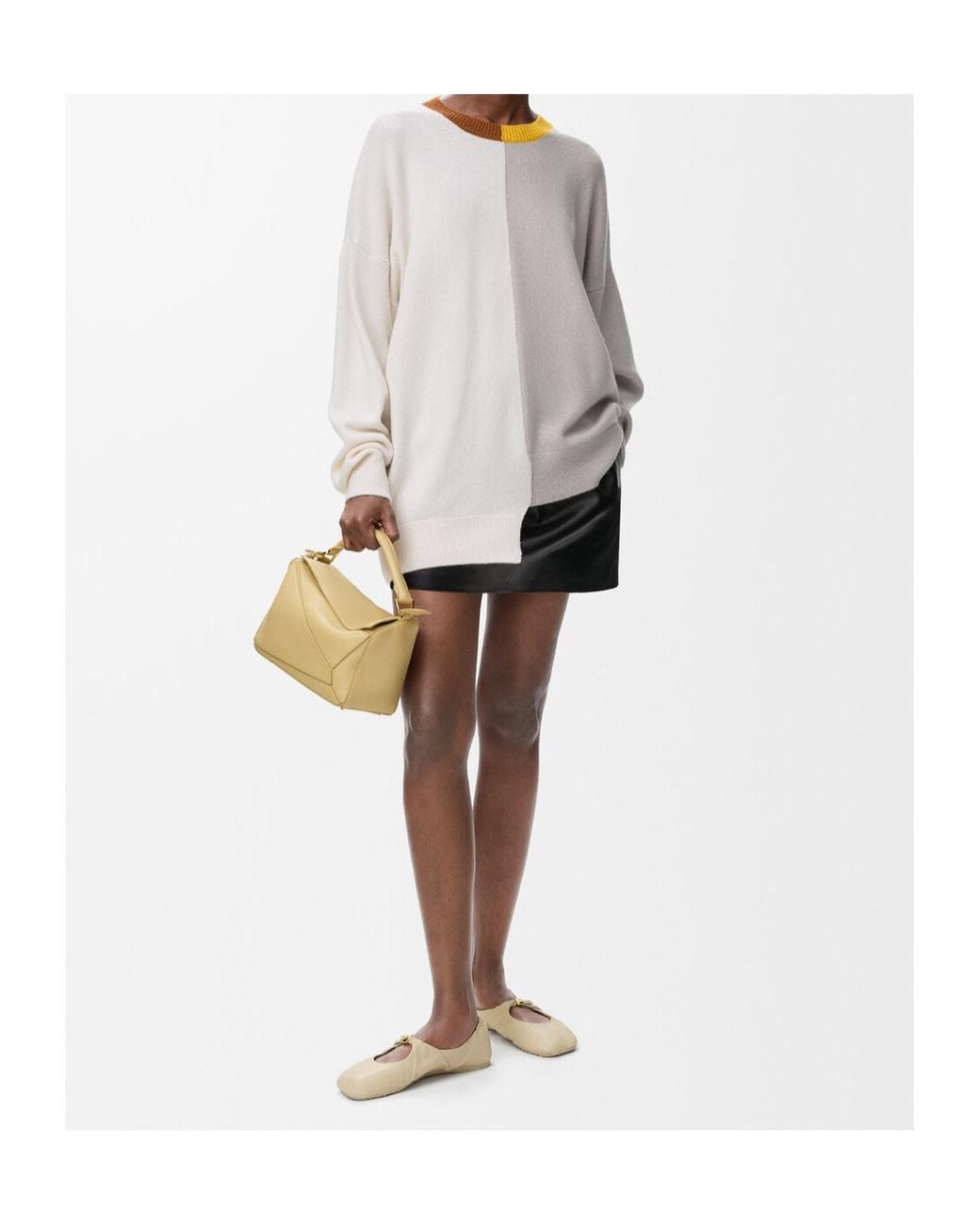 Loewe Gray Asymmetric Sweater