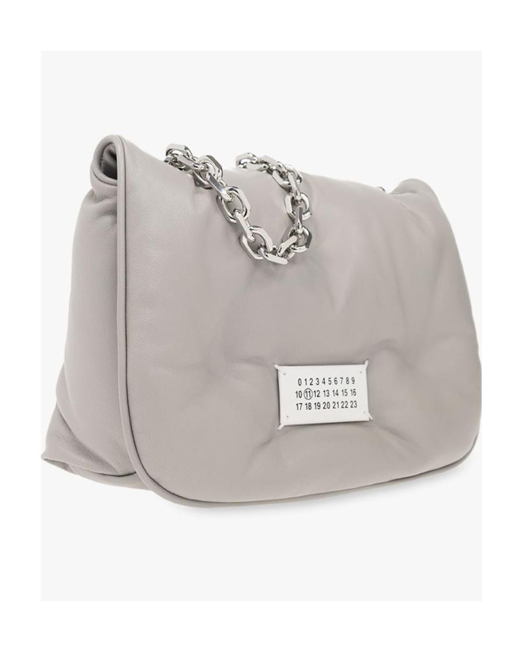 Maison Margiela Gray Glam Slam Quilted Messenger Bag