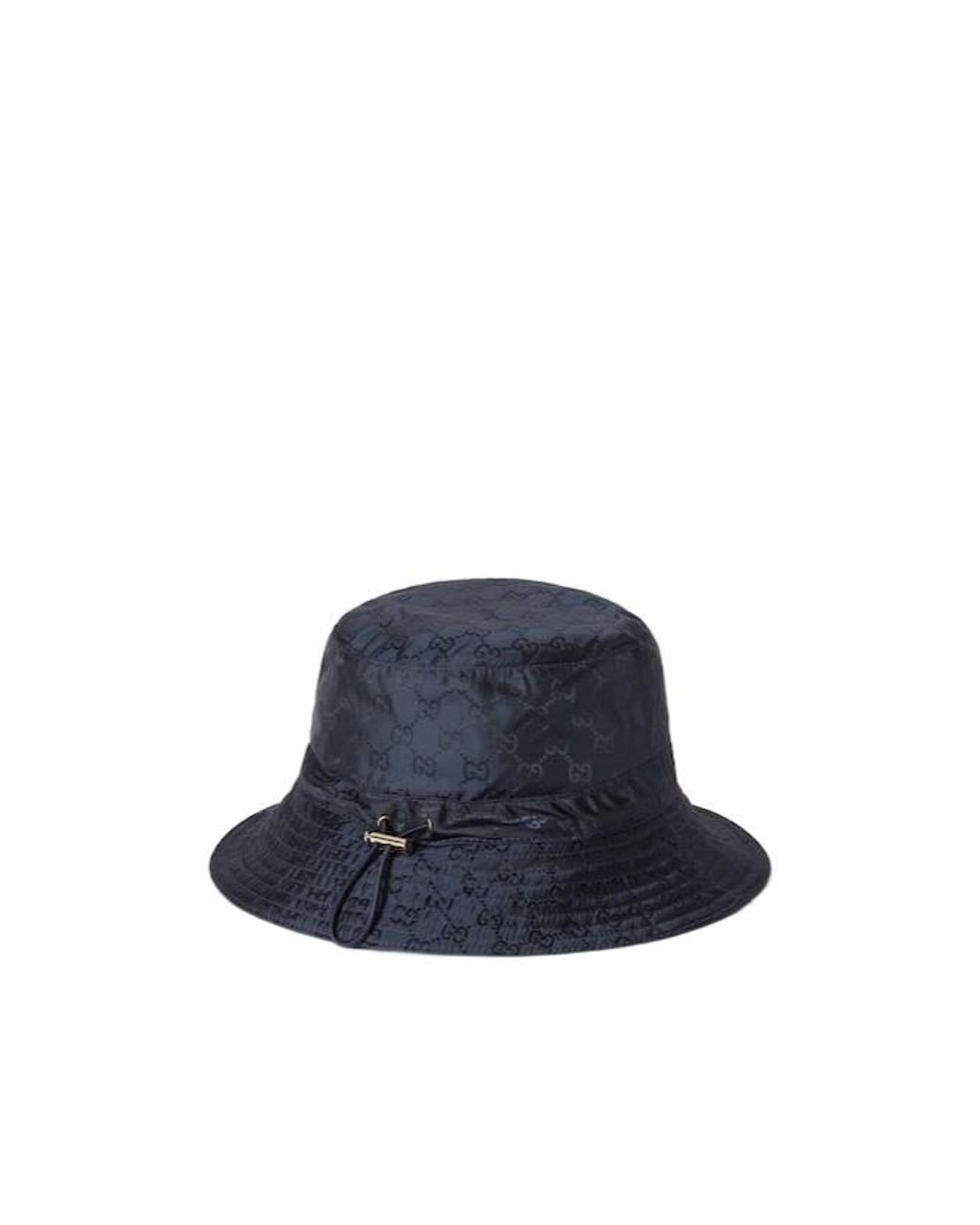 Gucci Monogrammed Bucket Hat in Blue | Lyst
