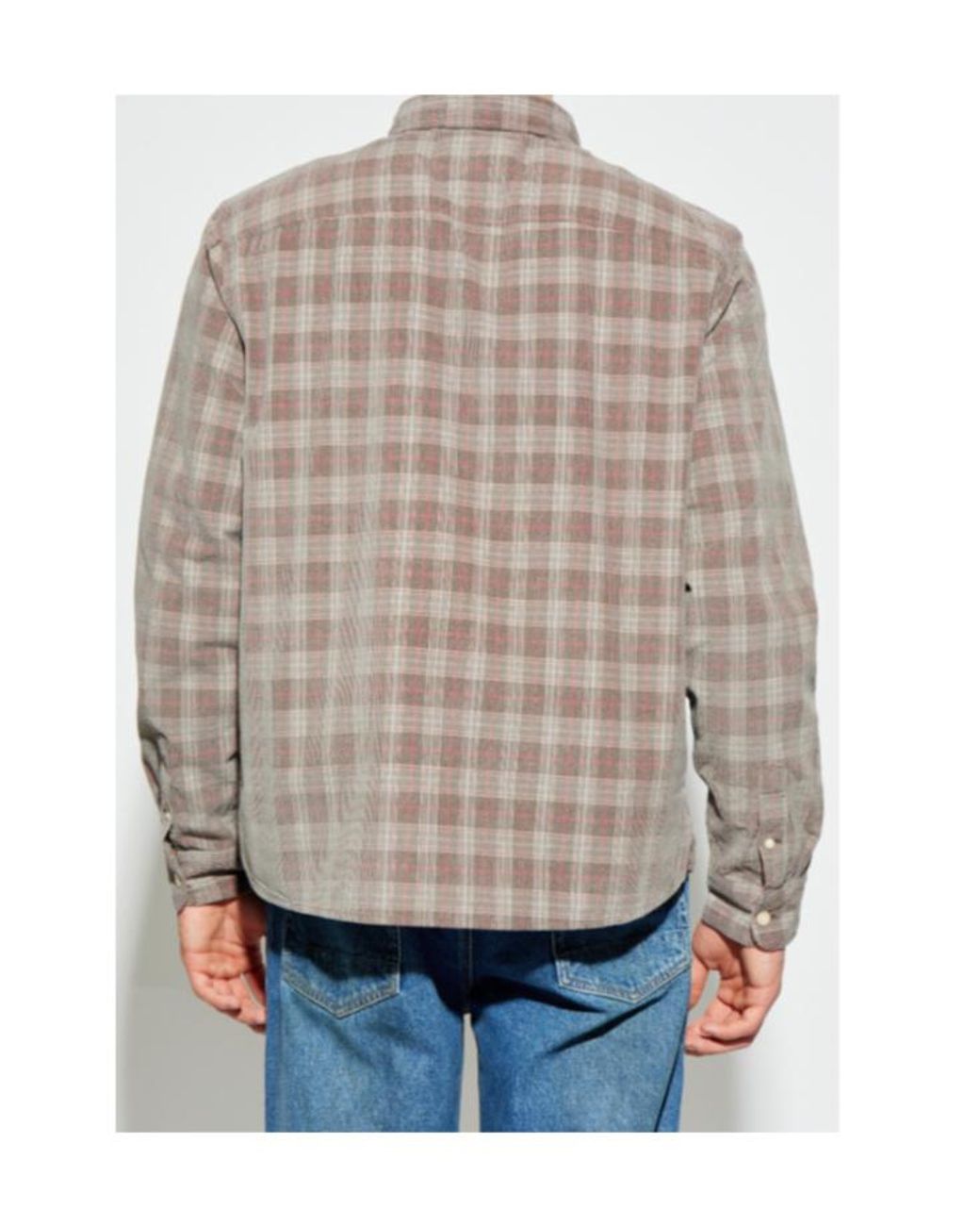AllSaints Gray Torin Check Shirt for men