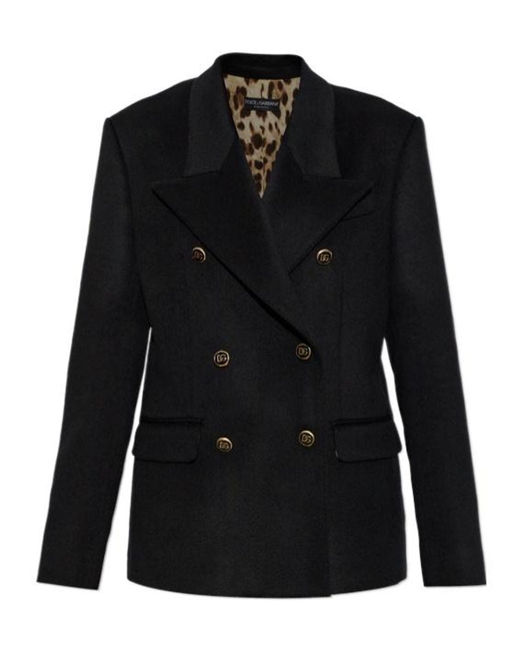 Dolce & Gabbana Black Double-Breasted Blazer