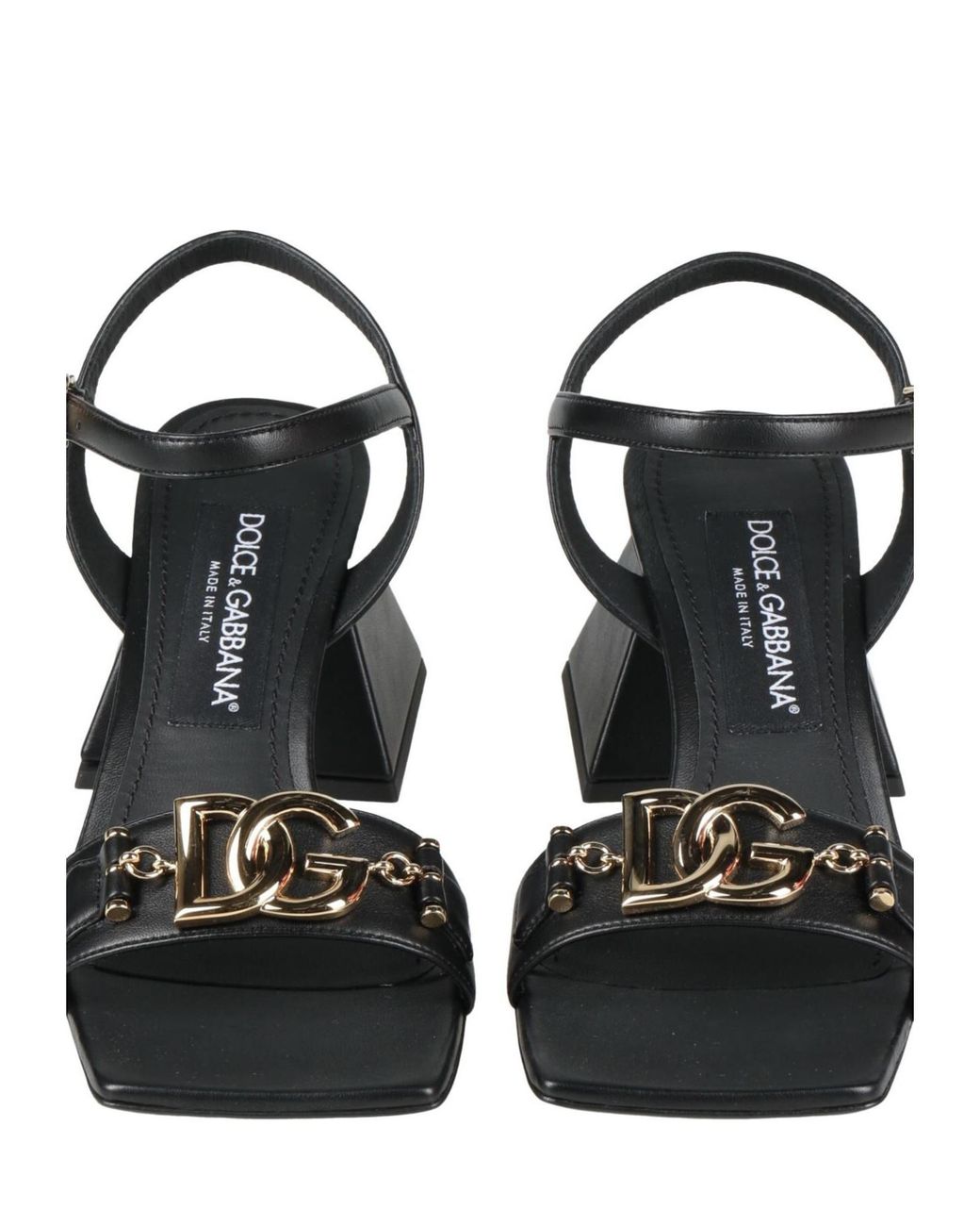Dolce & Gabbana Black Sandals Polyester, Polyurethane, Elastane