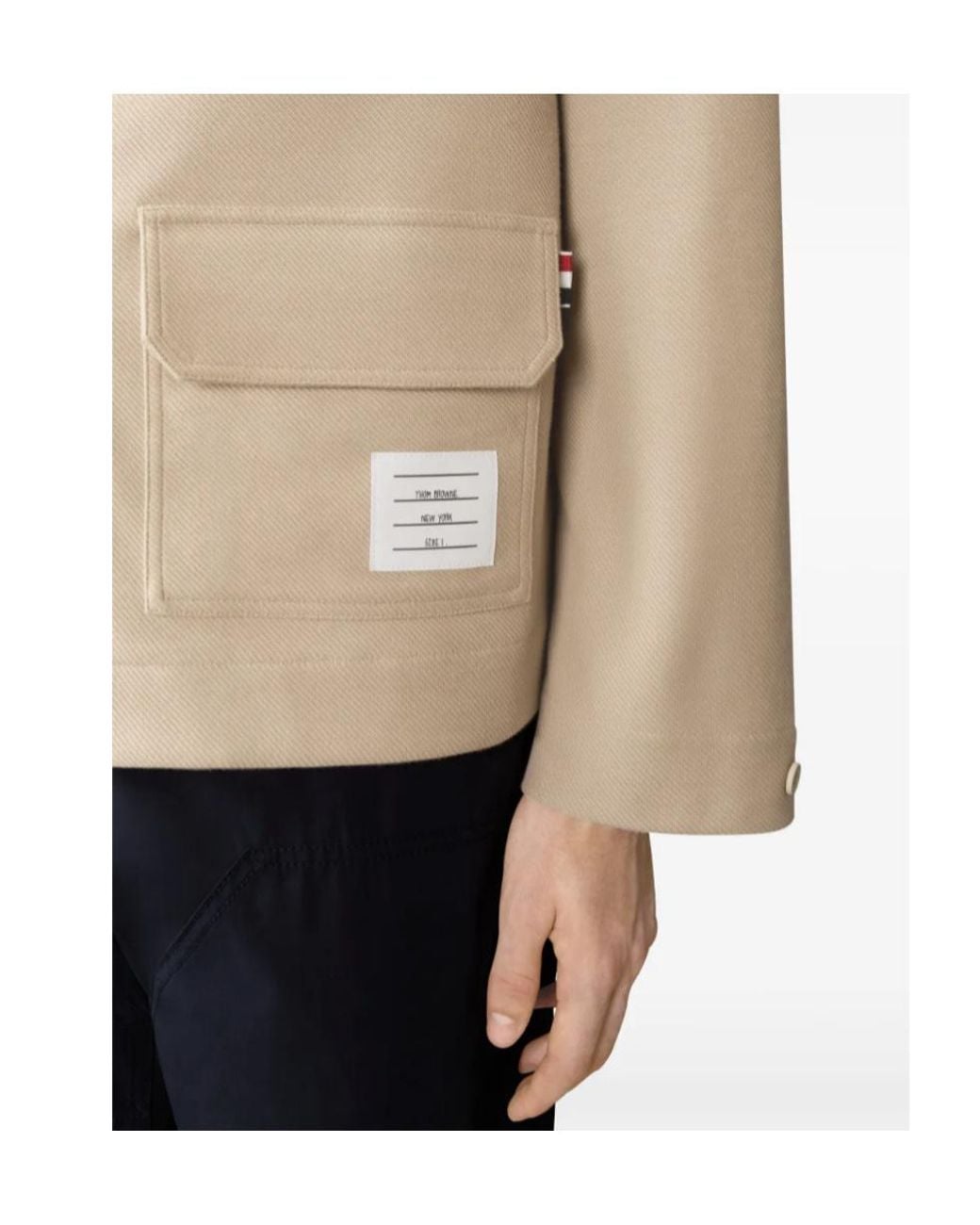 Thom Browne Natural Armband Oversized Parka for men