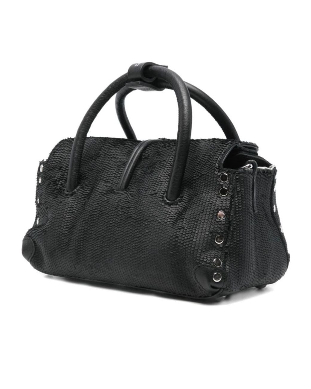 Zanellato Black Top Handle Shoulder Bag
