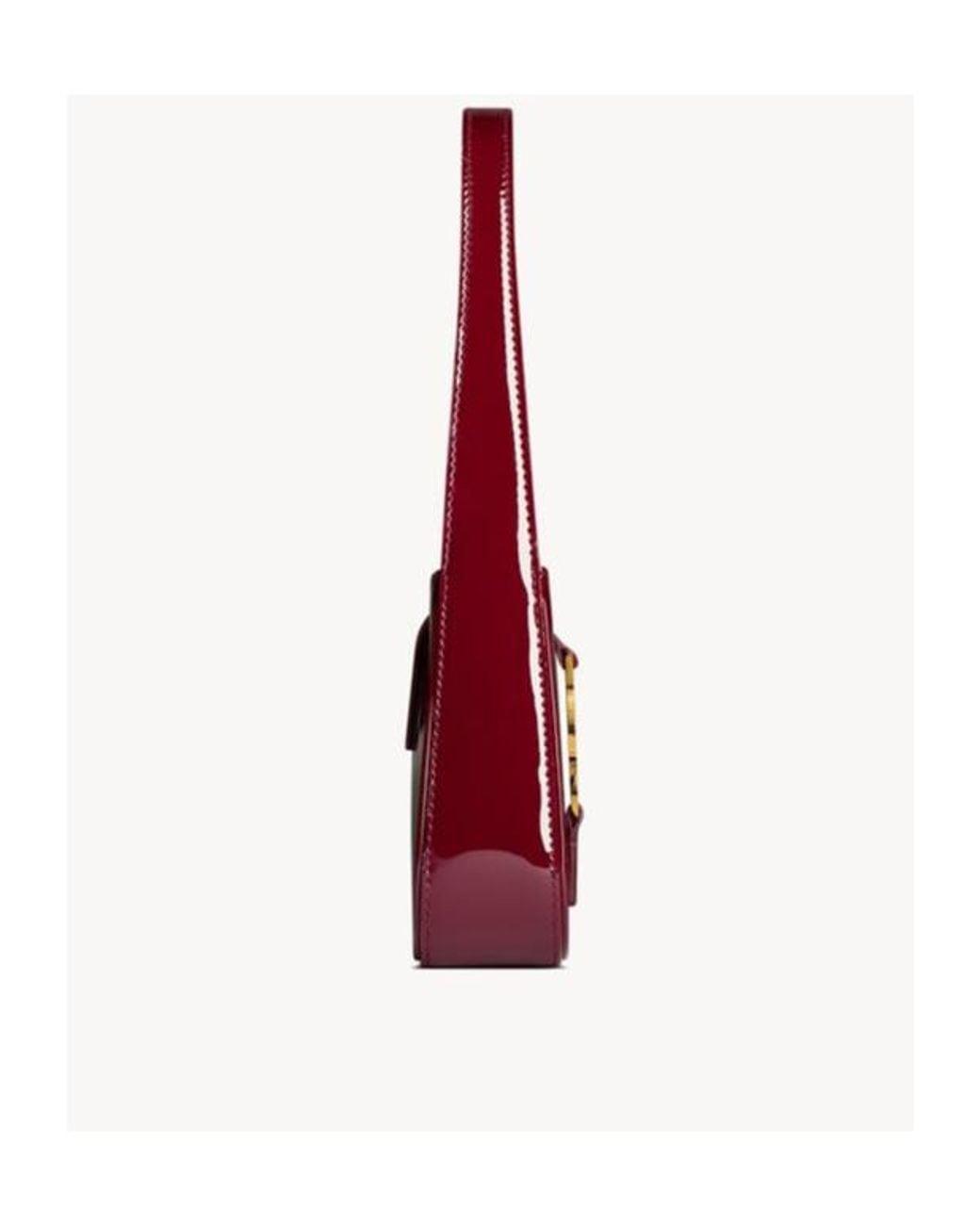 Saint Laurent Purple Le 5 À 7 Logo Plaque Mini Shoulder Bag
