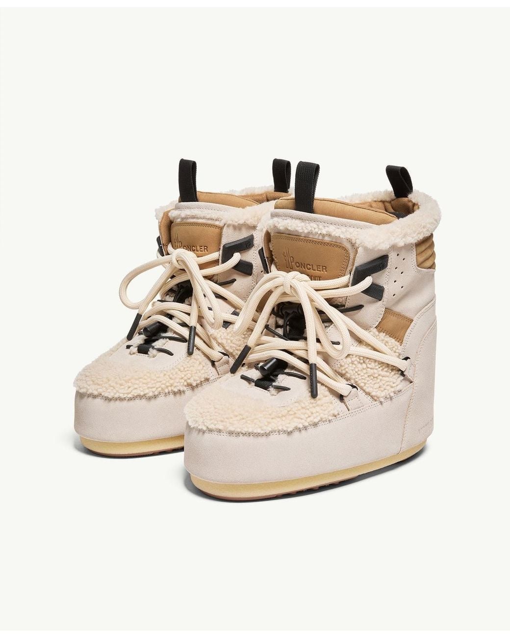 Moncler Natural Moon Boot X Grenoble Icon Low Padded Snow Boot