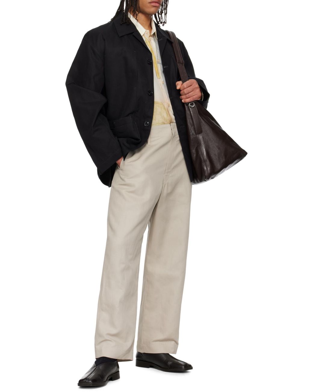 Lemaire Black Boxy Sb Workwear Jacket for men