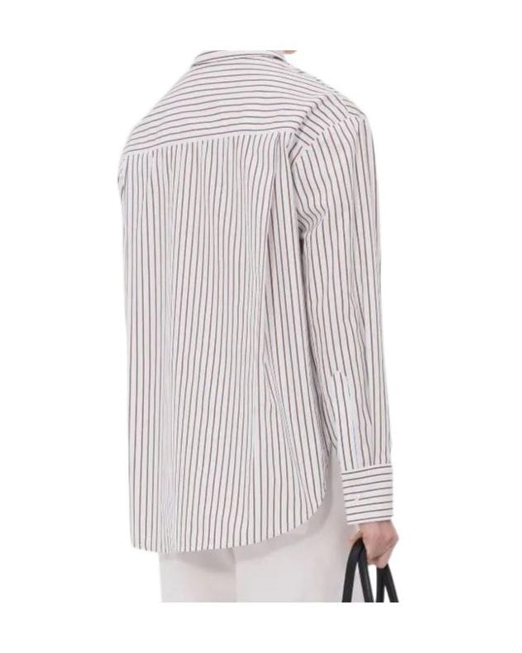Loulou de Saison Pink Maud Striped Shirt
