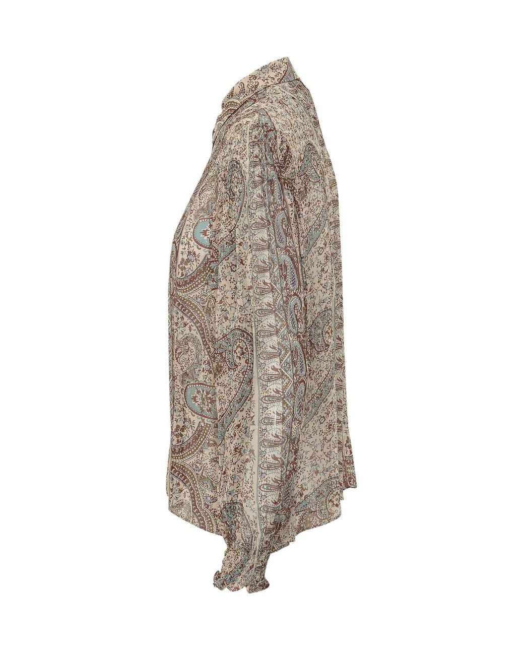 Ba&sh Natural Cleo Paisley Print Blouse