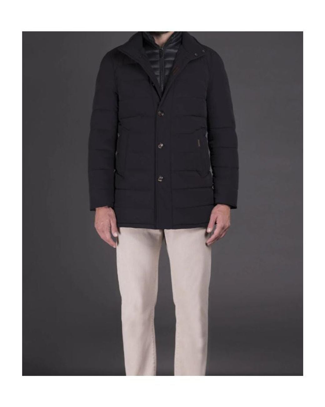 Moorer Blue Calegari Kn Coat for men