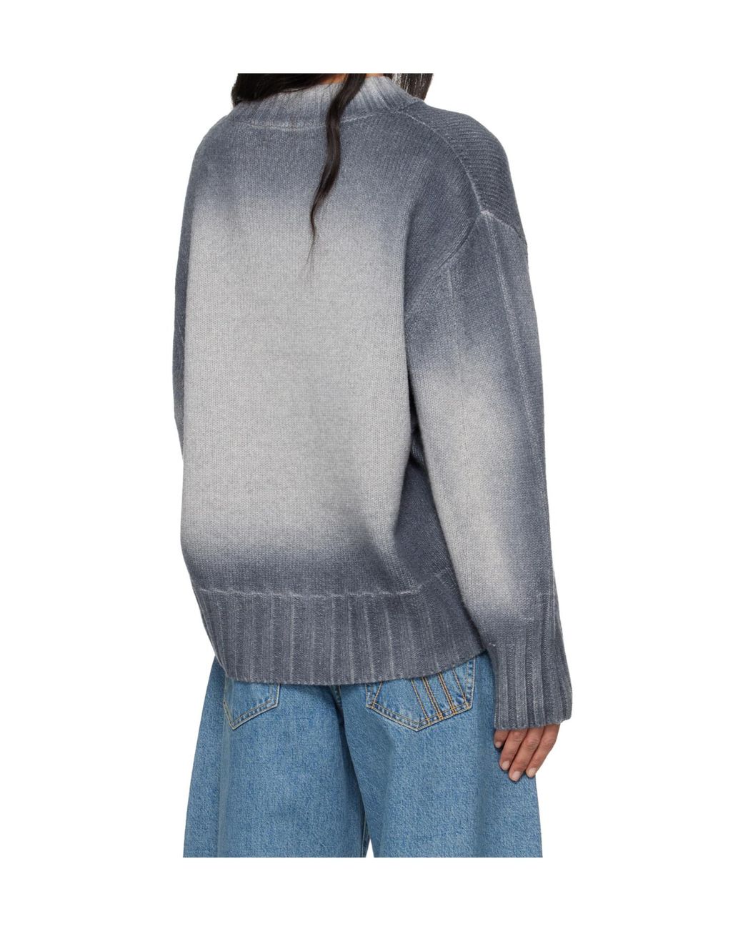 The Attico Blue The Soft Knitted Jumper