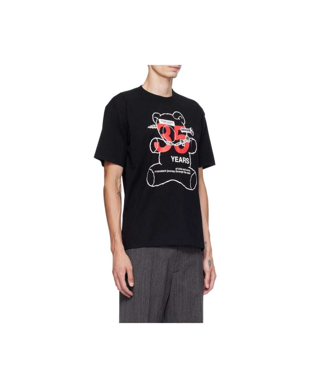 Undercover Black 35 Years T-Shirt for men