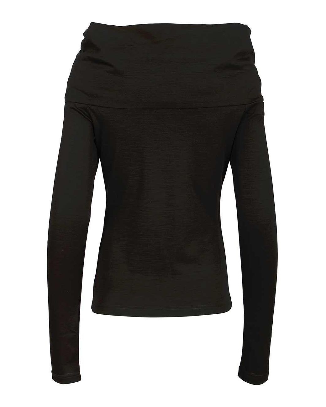 Max Mara Black Orafo Off-Shoulder Knit Top